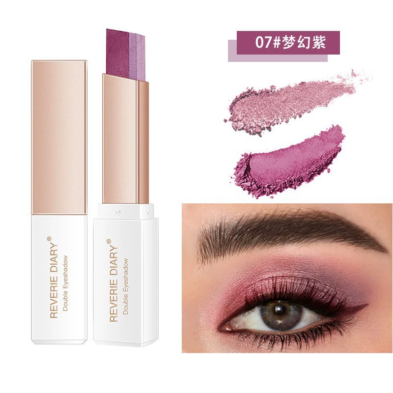 Makeup primer, two-color cosmetic eye shadow, no smudge