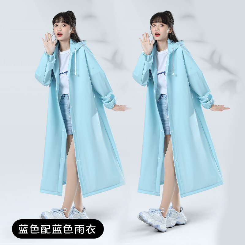 Impermeable Enterizo para Adultos con Estampado de PE Desechable para Senderismo y Viajes