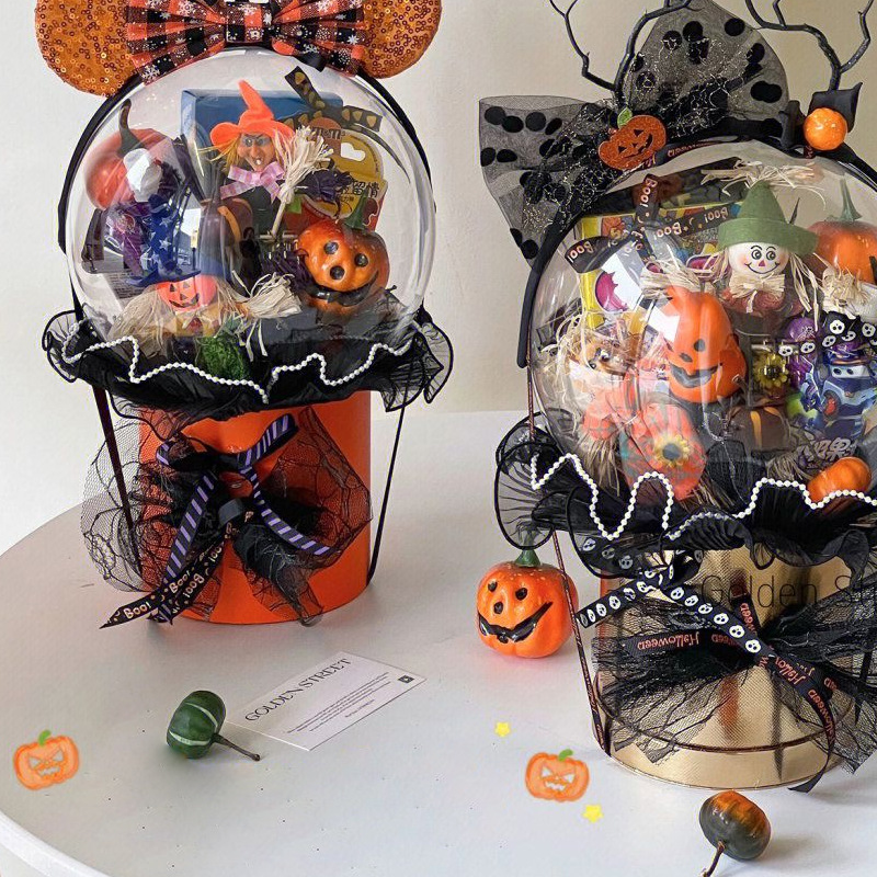 Halloween Bobo Ball Gift Ambiente festivo Decoración Murciélago Araña Calabaza Diablo Mariposa Cuerno Diadema al por mayor