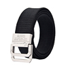 Bicyclic canvas belt man leisure time Belt Korean Edition Versatile student Jeans British style