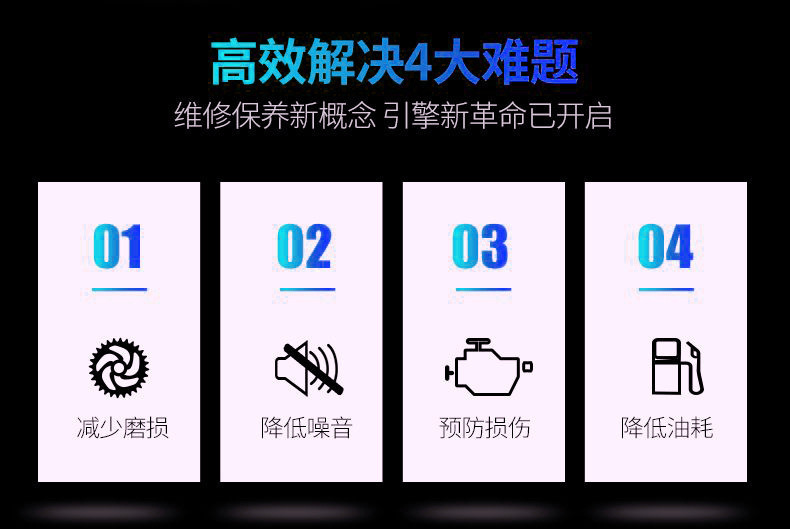 Anti-wear protective agent engine anti-wear protective agent noise reduction anti-shake anti-rust noise control burning engine oil