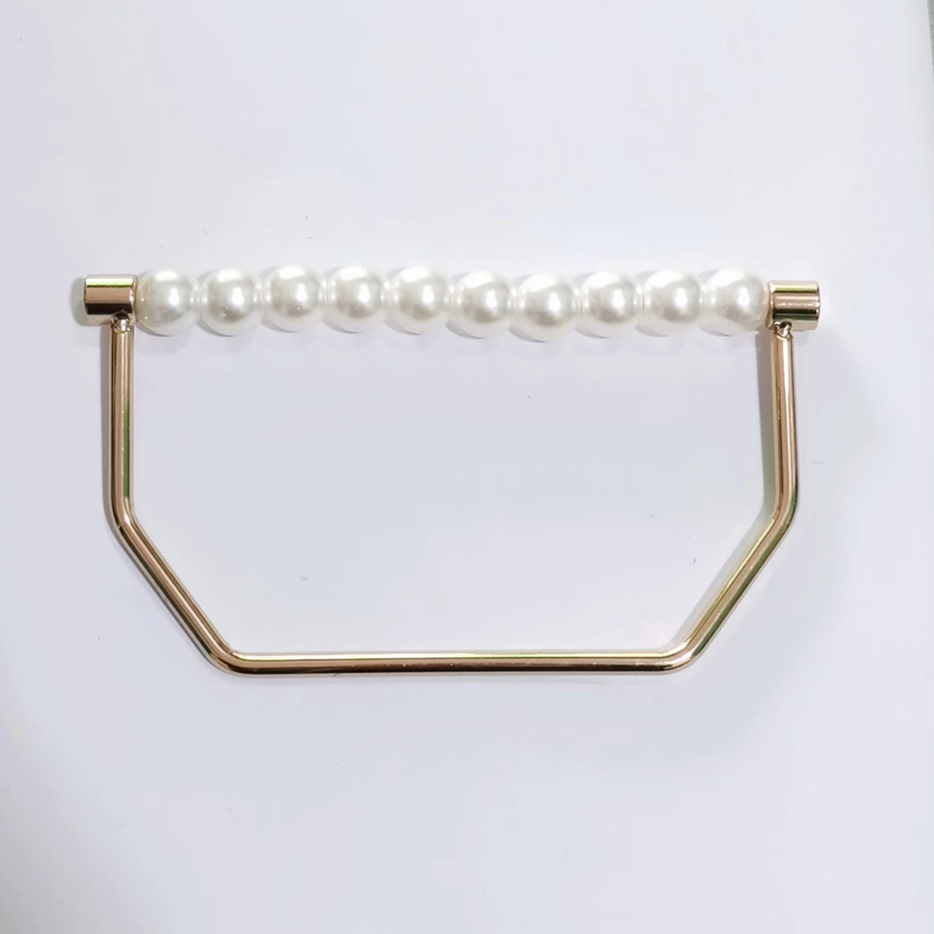 Bag Hardware Pearl Hand-held Women's Bag Hardware Accessories Wooden Bead Hand-held Personalized Explosion Models