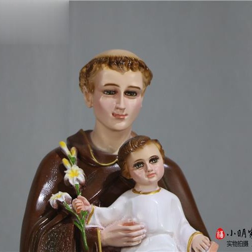 50cm transfronterizo Antonio Antonio San Antonio estatuas de luz de la iglesia de la casa decoración de la figura principal de la sala de estar