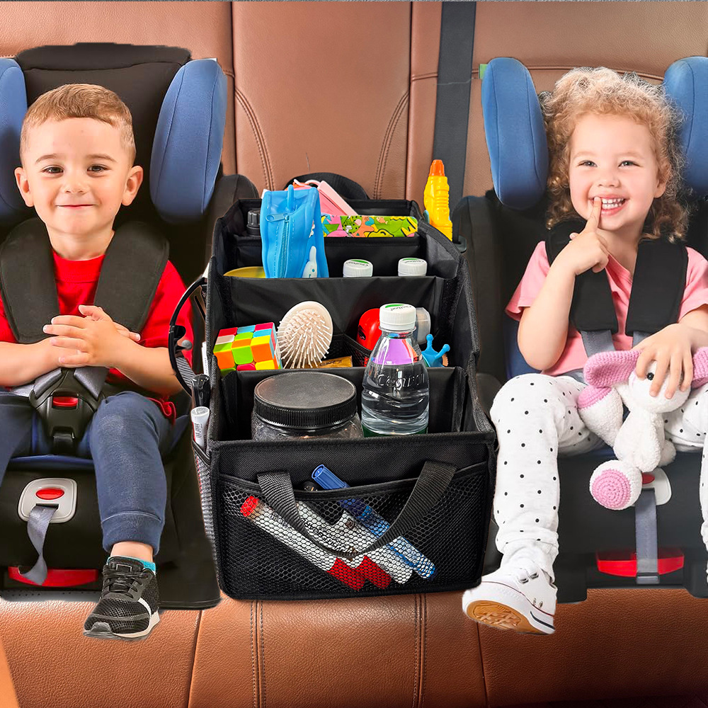Cross-Border Car Seat Storage Box Car Trunk Storage Box Large Capacity Foldable Car Tool Box