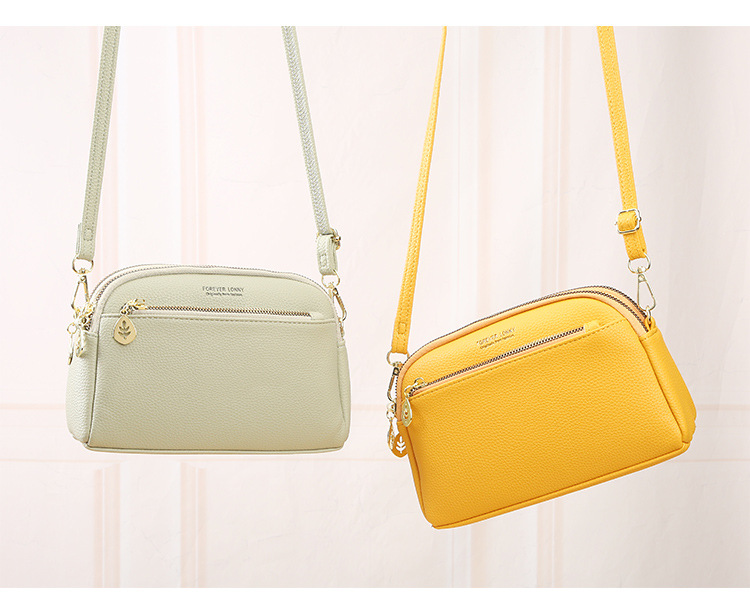 Ladies Shoulder Bag New Versatile Fashion Simple Messenger Bag Mini Phone Bag_voghion.com
