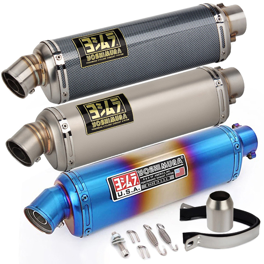 Motorcycle modified Yoshimura exhaust pipe tail throat stainless steel tail section R3/R2/R15/z400/Triumph/Kaiyue