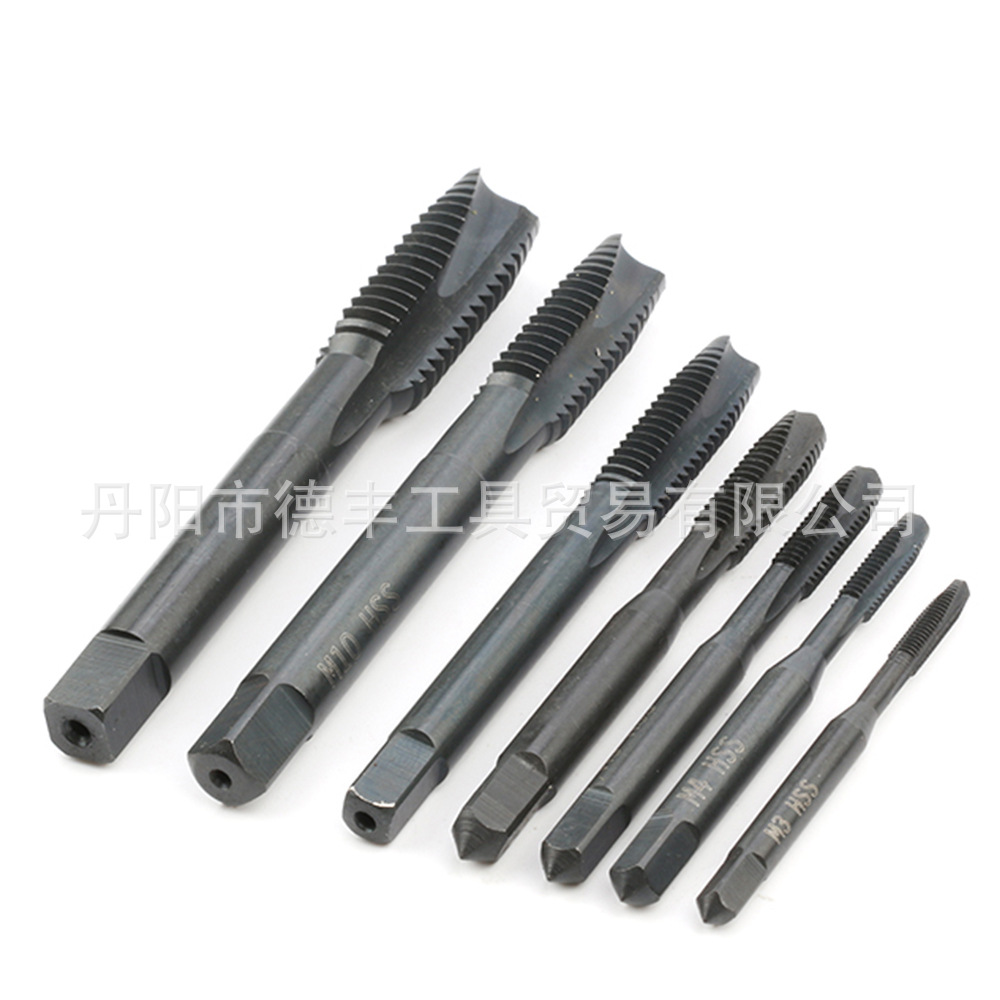 7pc氮化机用丝锥 高速钢HSS6542螺尖先端M3-M12攻丝攻螺纹工具
