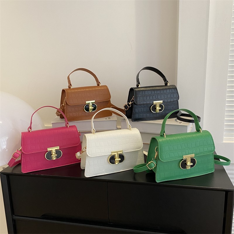 Bolso de moda coreano 2023 verano nuevo bolso de mujer personalidad cocodrilo bolso de hombro simple retro bolso de mochila