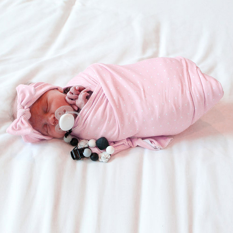 Fashion Baby Swaddle Rabbit Ears Hair Band Solid Color Baby Wrapped Blanket display picture 29