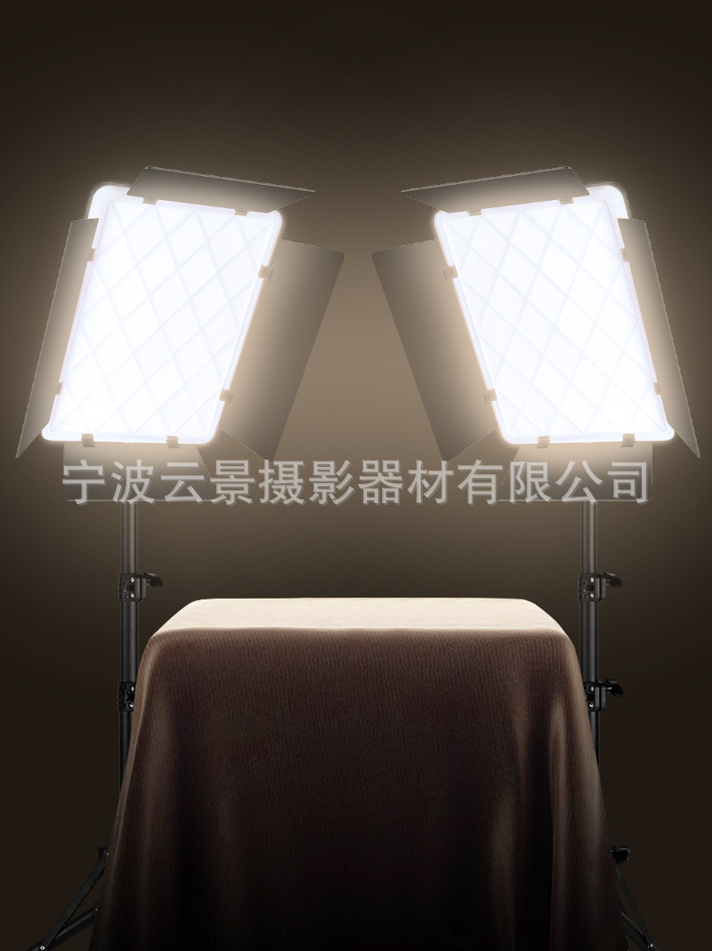 Yunjing sınır ötesi canlı yayın ışıkları konusunda uzmanlaşmıştır LED dijital ekran kademesiz karartma fotoğraf ışıkları RGB tam renkli düz panel dolgu ışıkları