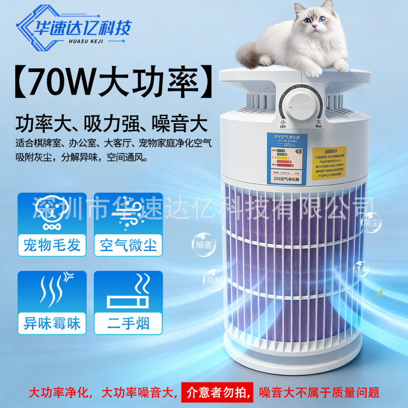 70W High-Power 20S Air Purifier for Game Rooms, Large Living Rooms, Pet-Keeping Households, Odor Removal, and Dust Removal 70W High-Power 20S Air Purifier for Game Rooms, Large Living Rooms, Pet-Keeping Households, Odor Removal, and Dust Removal