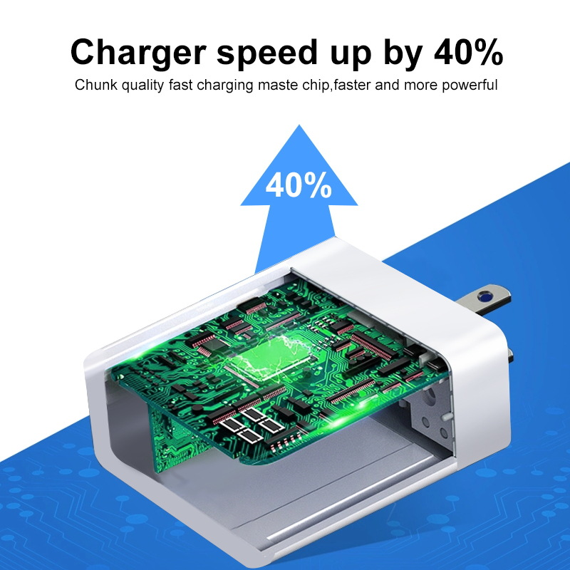 20W充电器USB Type-C Pd快速充电插头适配器墙壁手机充电器头批发