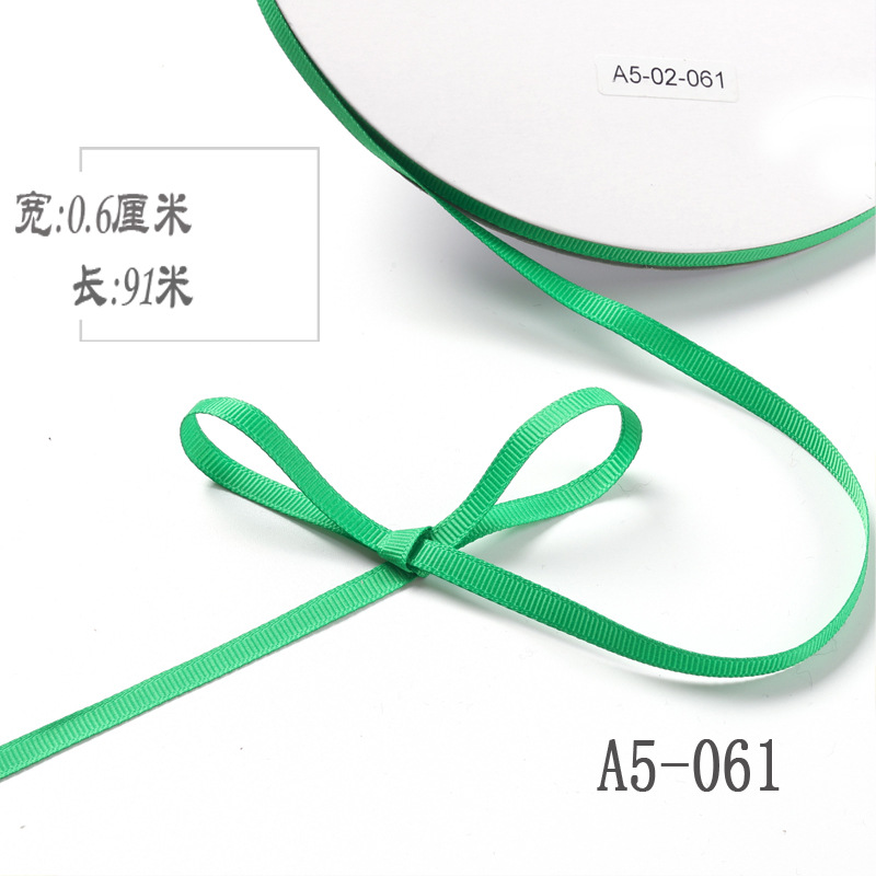 6mm de alta densidad costilla cinta DIY cinta colgante grano etiqueta marcador caja de regalo embalaje arco ropa hilo cinta