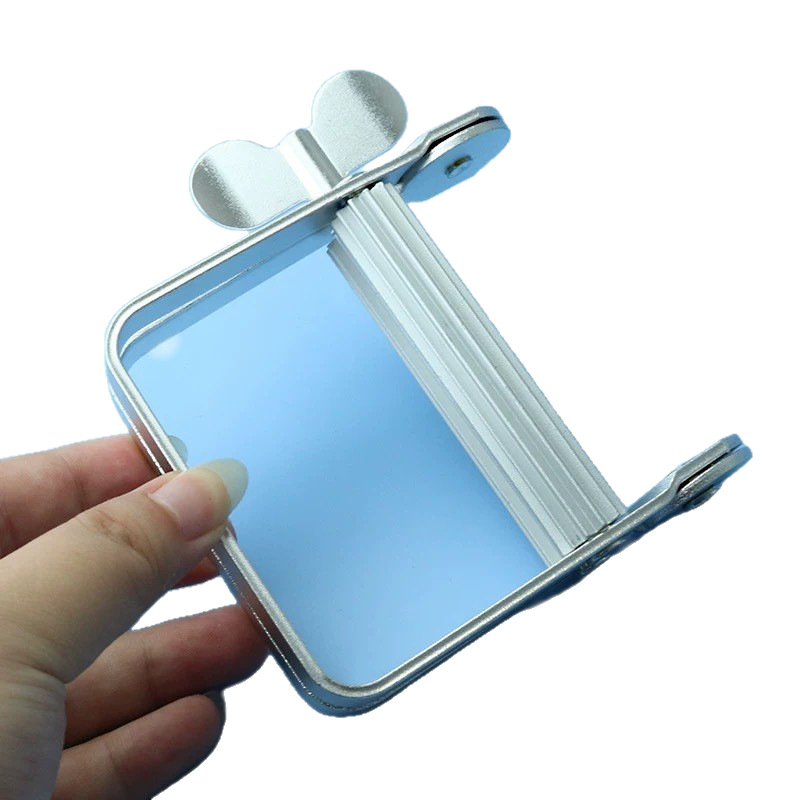 Herramienta para exprimir pasta de dientes, exprimidor manual de metal, clip para pasta de dientes y tinte para el cabello, acero inoxidable.