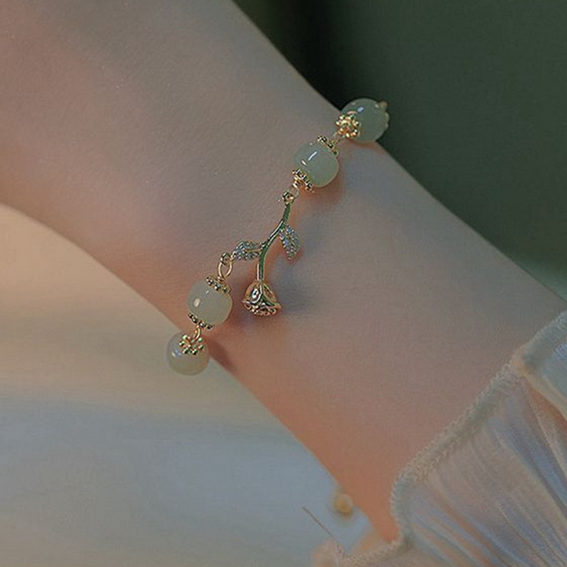 Holiday, Daily Occasion Cute Simple Style Flower Alloy Beaded Women's Bracelets