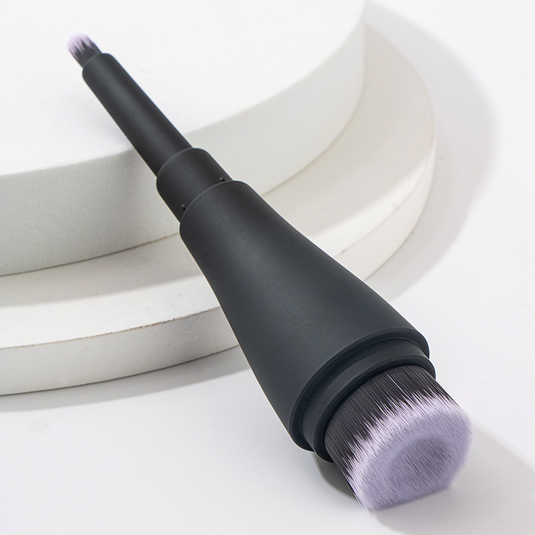 Lady Black Artificial Fiber Plastic Handgrip Makeup Brushes 1 Piece display picture 2