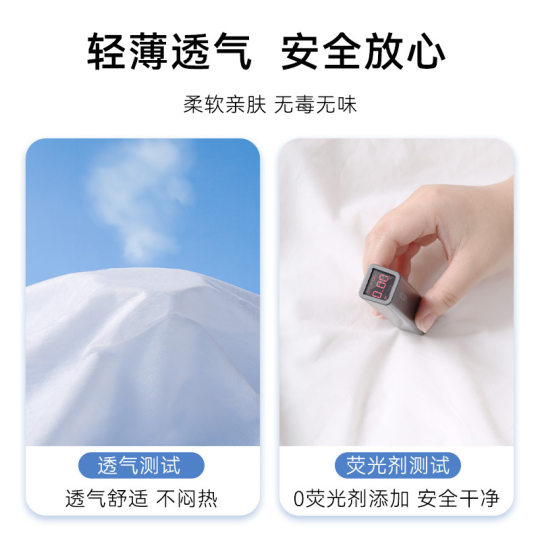 Disposable four-piece homestay hotel full set of supplies travel dirty disposable bed sheet quilt cover pillowcase four-piece set