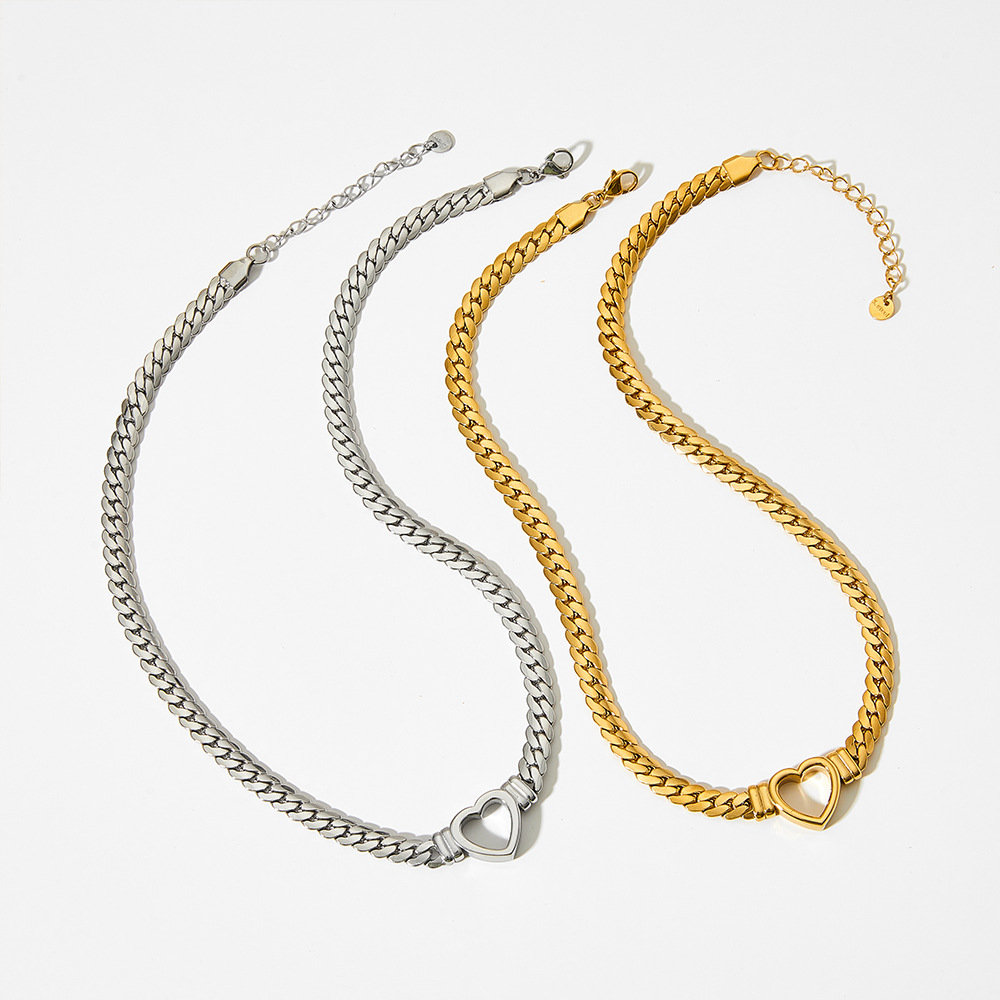 32g Weight 0.03µm-0.05µm Gold Plating Thickness PVD Coated Gold Plating Process Real Gold Plated Plating Material 304 Stainless Steel Pendant Material Wholesale Jewelry Retro Heart Shape 304 Stainless Steel 16K Gold Plated White Gold Plated Gold Plated Plating Stainless Steel Necklaces