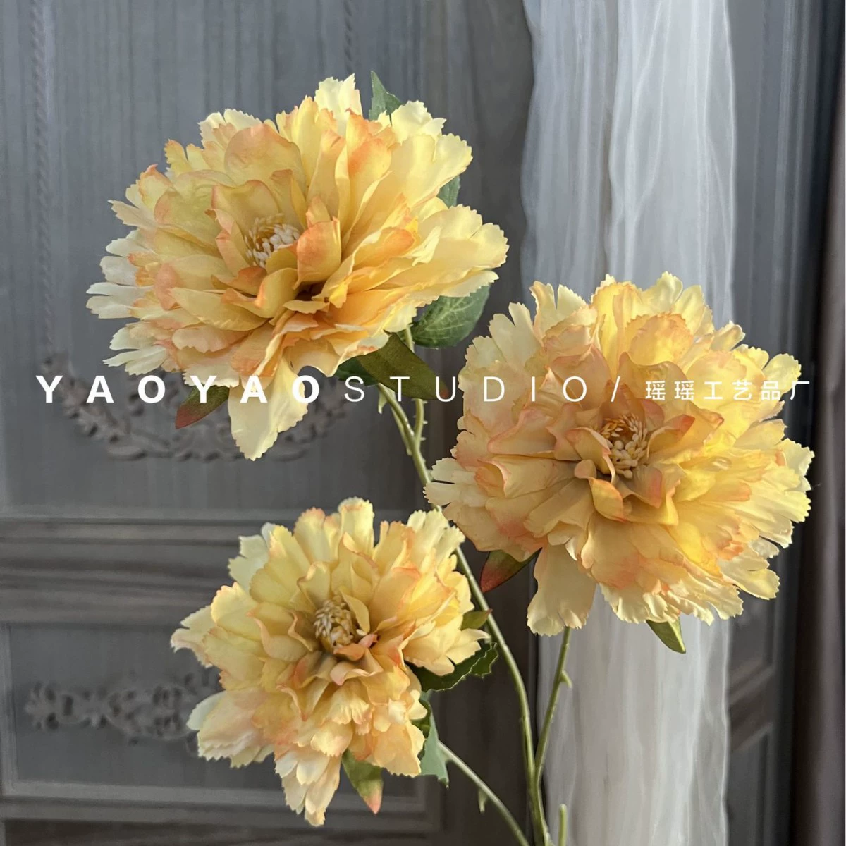 Monet Garden Wind Simulation Flower Coffee Shop Sedies Outdoor Wedding False Flower Store Window Landscape Landscape Landscape