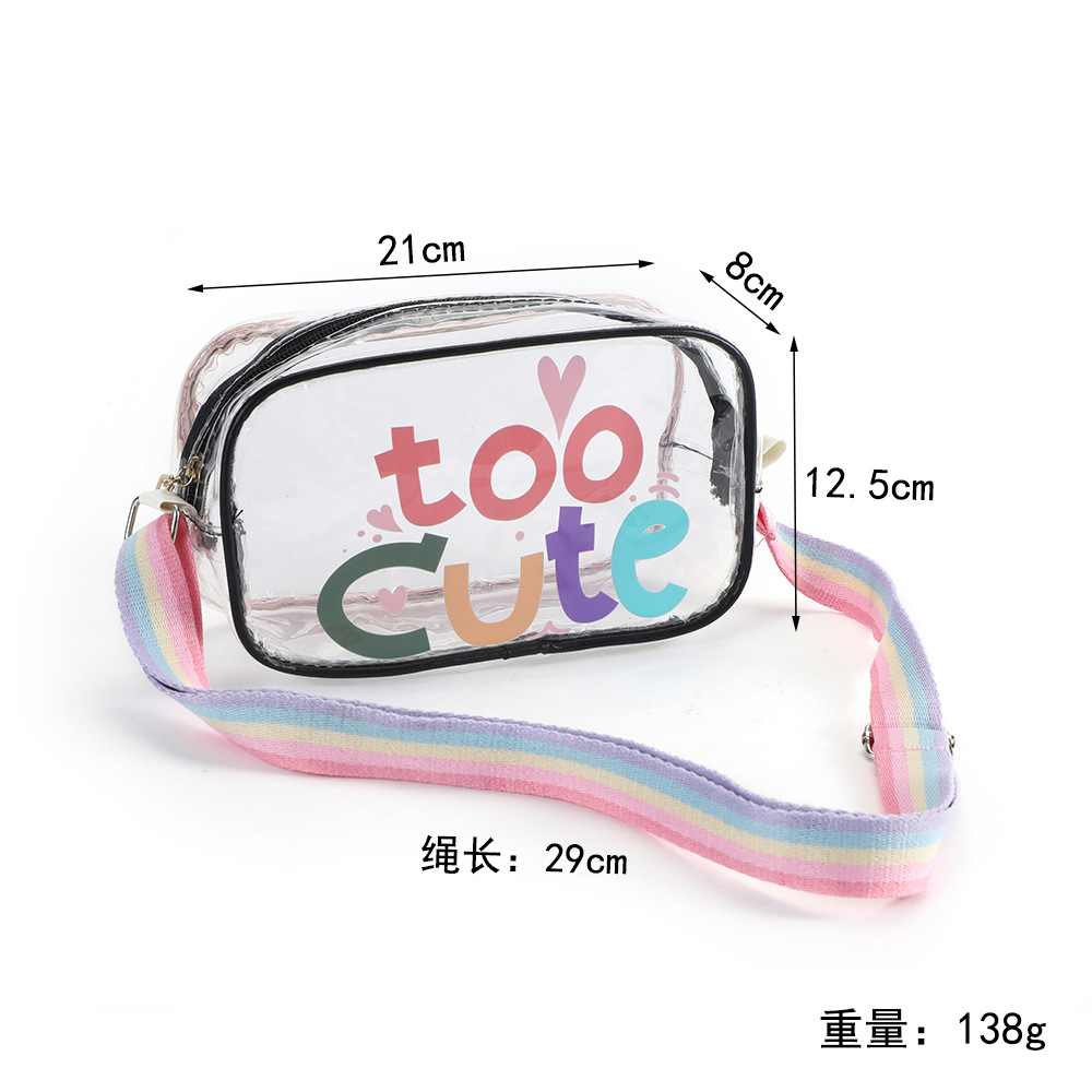 Yama bolsa de maquillaje transparente bolsa de almacenamiento de viaje del aeropuerto patrón de arena transparente bolsa de playa alta capacidad de aire