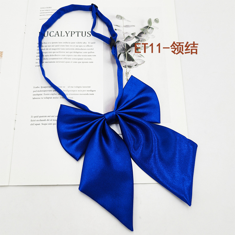 Spot de fábrica al por mayor conjunto de pajarita de corbata para niños de escuela primaria, corbata a rayas de color sólido, pajarita de raíz de plumas