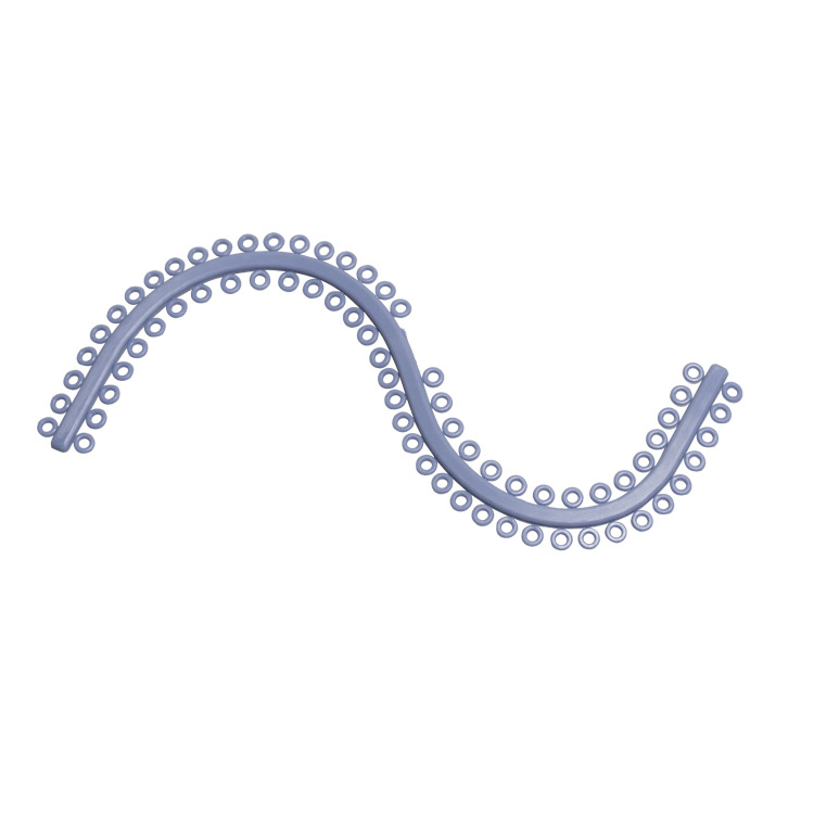 Dental ortodoncia material azul en forma de S diente anillo diente corrección diente anillo 10 ligadura anillo modelo de enseñanza