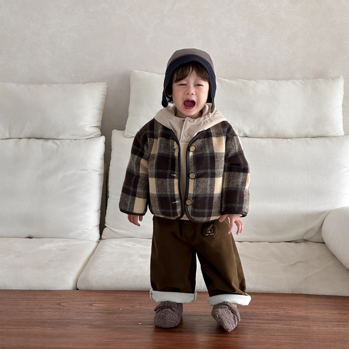 儿童外套秋冬2025新款宝宝衣服加厚连帽卫衣韩版童装男童加绒套装