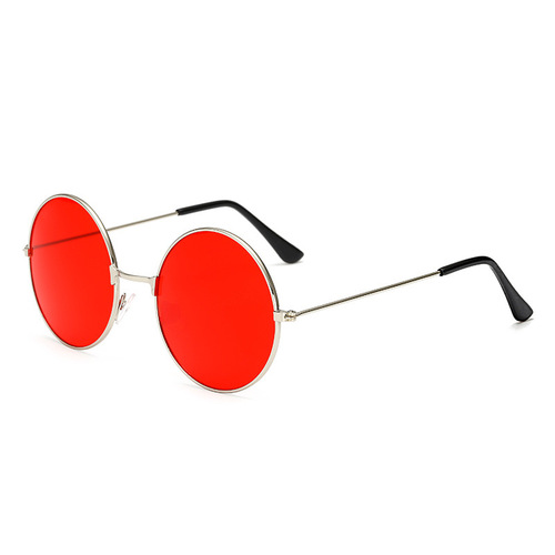 Factory Wholesale Korean Style Retro Round Sunglasses Ocean Piece Round Frame Sunglasses for Men and Women Wholesale