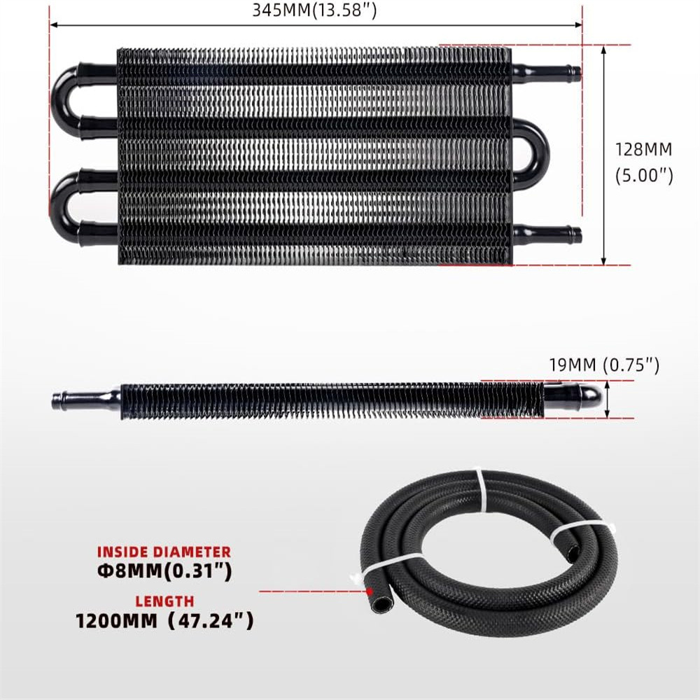 Cross-border special for automobile modification parts air conditioning exhaust tube condenser condenser tube universal oil cooler heat dissipation