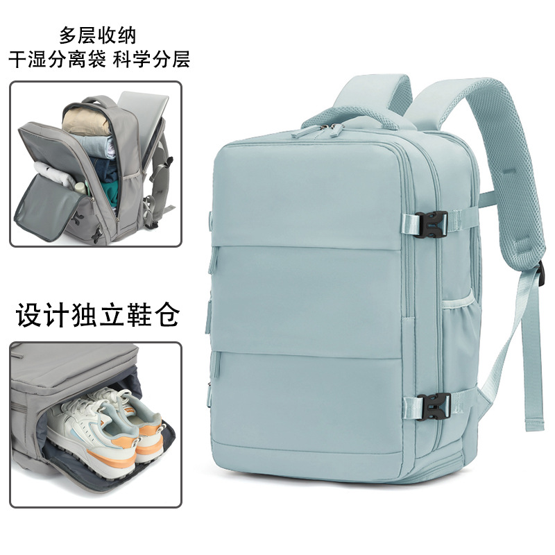 Mochila de viaje de gran capacidad para mujer, mochila para hombre, bolso de viaje ligero para viajes de corta distancia 2023, nuevo viaje de negocios ligero