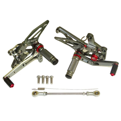Motorcycle pedals R25 R3 2014-2024 modified - titanium-color