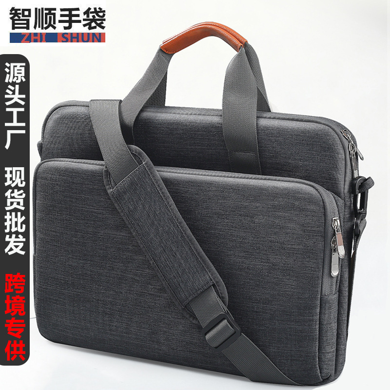 Ready Stock Diagonal Cross-Body Laptop Airbag Computer Bag 16inch Suitable for Lenovo Huawei Apple Hp 1314