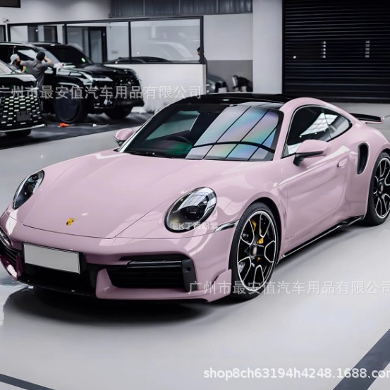 Car Pet - Brand New Purple Color-Changing Film, Lilac Pink Purple Car Body Paint Modification Decorative Film for Civic
