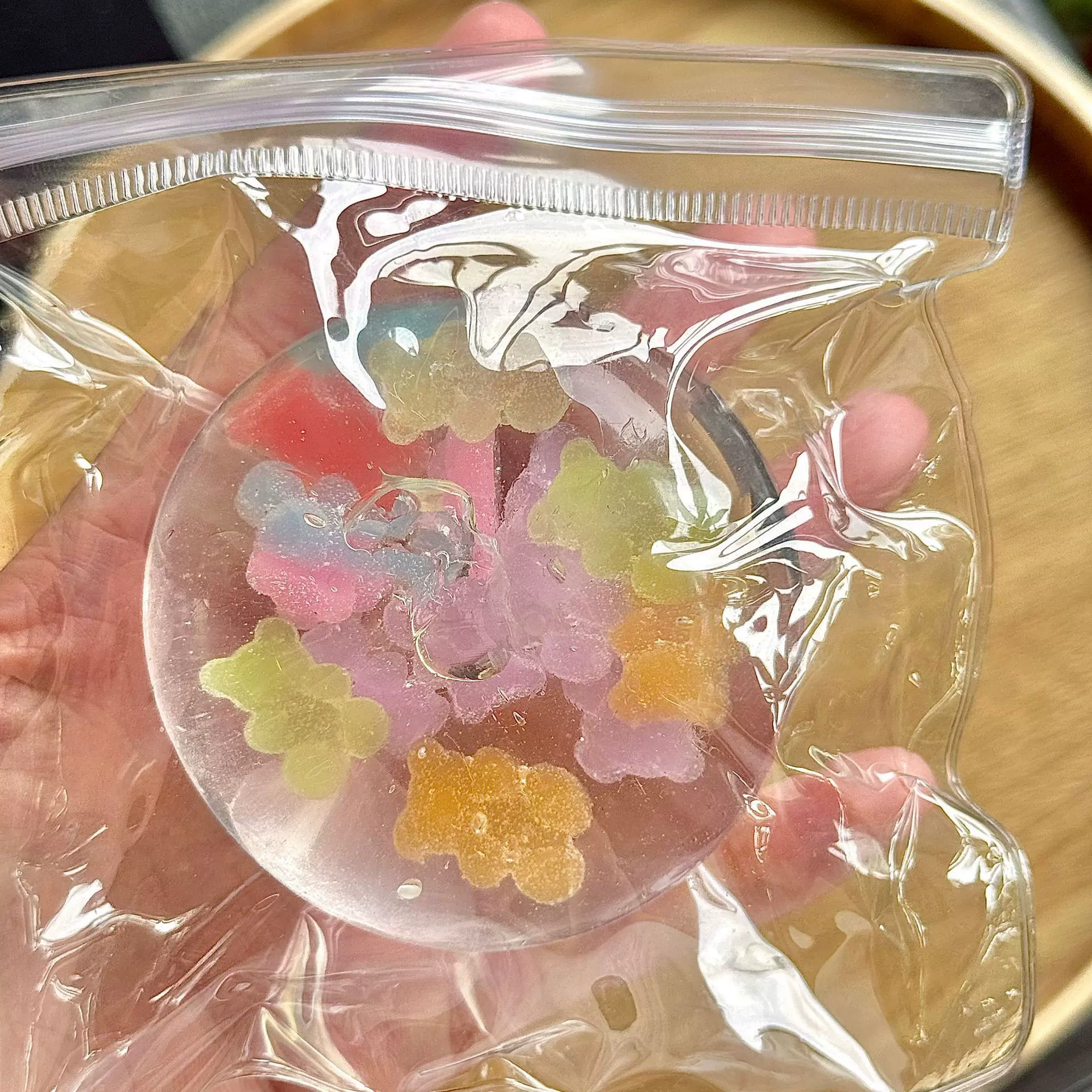 透明手作球 砂糖球 吵吵球 爆款解压玩具 发泄球 小红书同款 跨境
