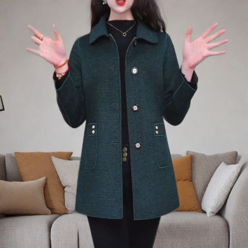 녹색 작은 격자 [양면]