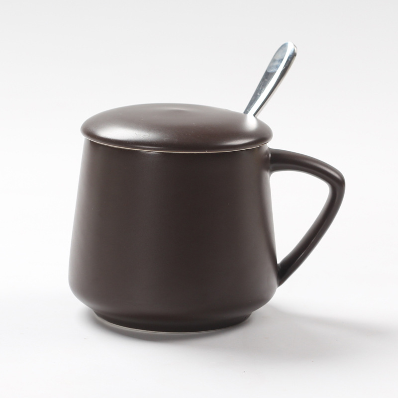 Taza de cerámica original Selección de tazas de café con tapa cuchara caja de regalo conjunto de bolsas LOGO grabado