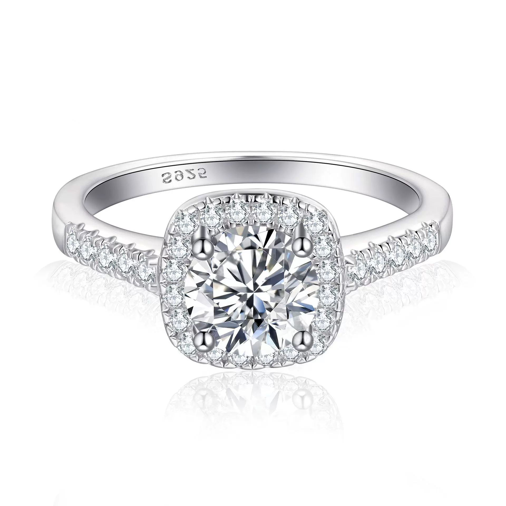 跨境电商爆款欧美戒指女S925银手饰银饰品外贸批发wedding rings