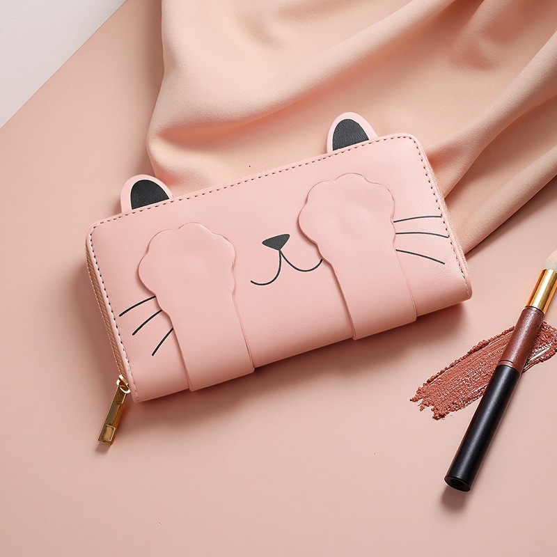 Cross-Border Long-Style Women's Wallet, Novelty Cat-Themed Wallet, Personalized Design, Large Capacity Wallet, Manufacturer's Ready Stock, Hot Selling Cross-Border Long-Style Women's Wallet, Novelty Cat-Themed Wallet, Personalized Design, Large Capacity Wallet, Manufacturer's Ready Stock, Hot Selling
