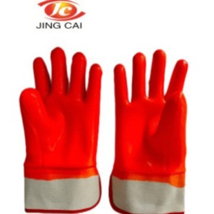 Fluorescent Orange Sponge Composite Velvet Safety Cuffs Low Temperature Resistant Cold Protection Labor Protection Gloves