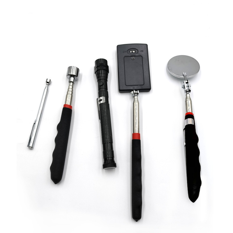 跨境磁性1.5磅7节金属捡拾器强磁铁可伸缩延长杆机械维护工具套装