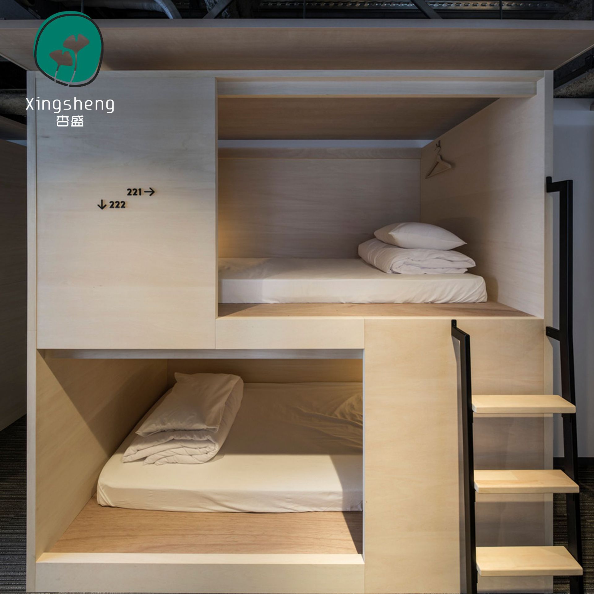 Hotel, Inn, Apartment, Guest Room Furniture, Standard Room Bed Frame Set, Tv Cabinet, Coffee Table, Express Hotel Special Use, Simple Style