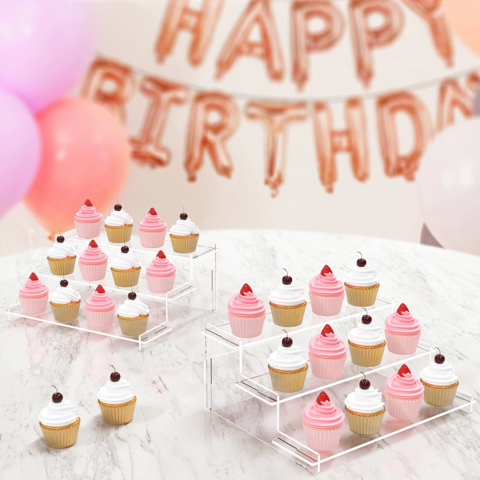 Многофункциональный акриловый 3-слойный дисплей держатель для торта