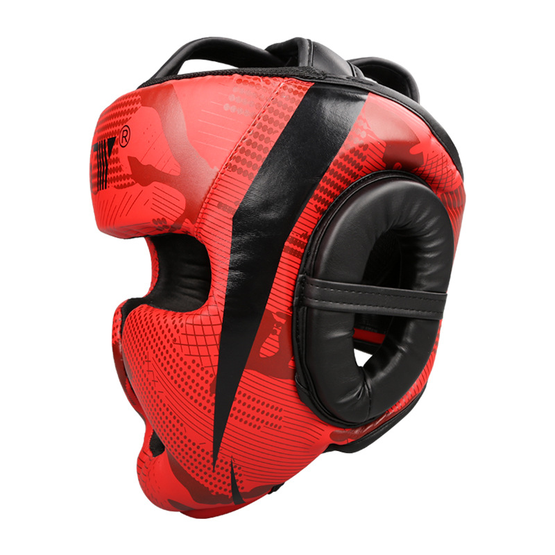 Ztty casco de boxeo protección de la cabeza mono protección de la cara lucha Sanda casco engrosado muay thai adultos entrenamiento sombrerería al por mayor