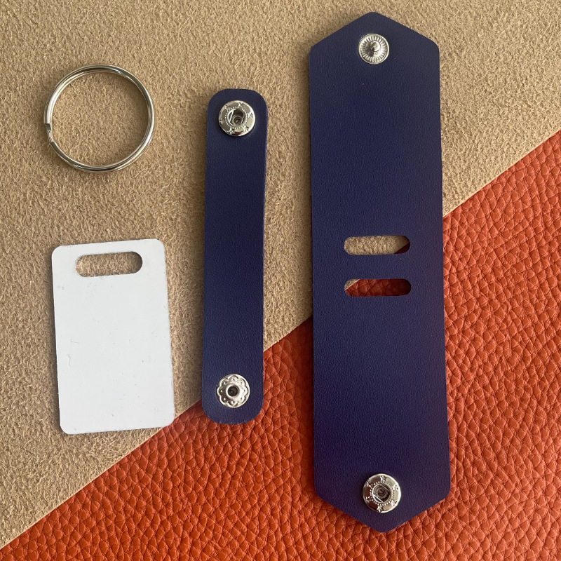 16g Weight Slip-on Clasp Closure Type Keychain Classification 1 Piece Quantity Daily Occasion Pu Leather, Aluminum sheet Material Solid Color Pattern Unisex Gender Simple Style Style Simple Style Solid Color Pu Leather Aluminum Sheet Unisex Slip-on Keychain 11