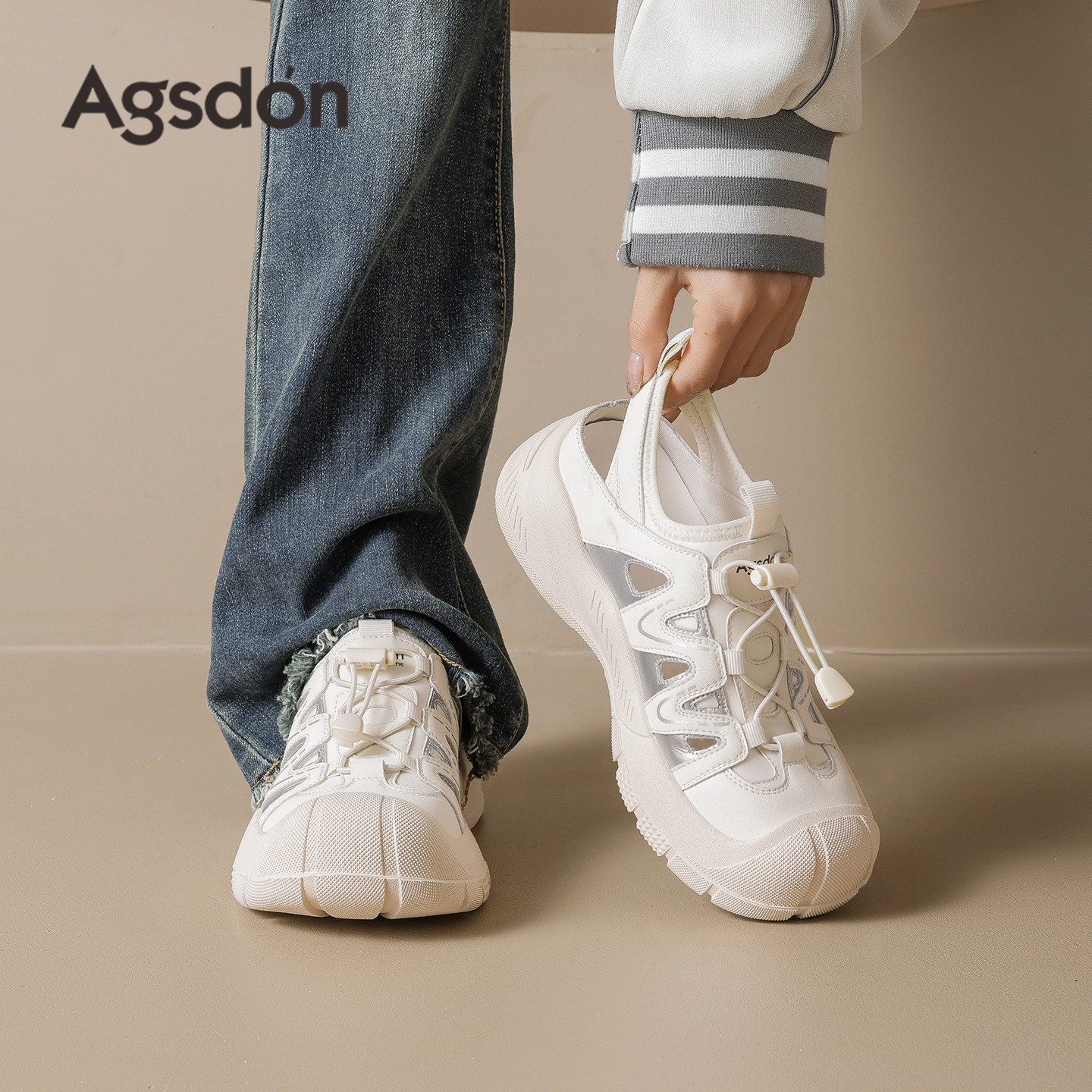 Sandalias deportivas para mujeres 2026 nueva primavera hueco casual al aire libre zapatos de montaña zapatos de retroceso ligero