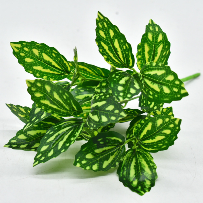メーカー直販シミュレーション植物プラスチック造花植物壁配材ゴム手触り葉亀背葉緑羅|undefined