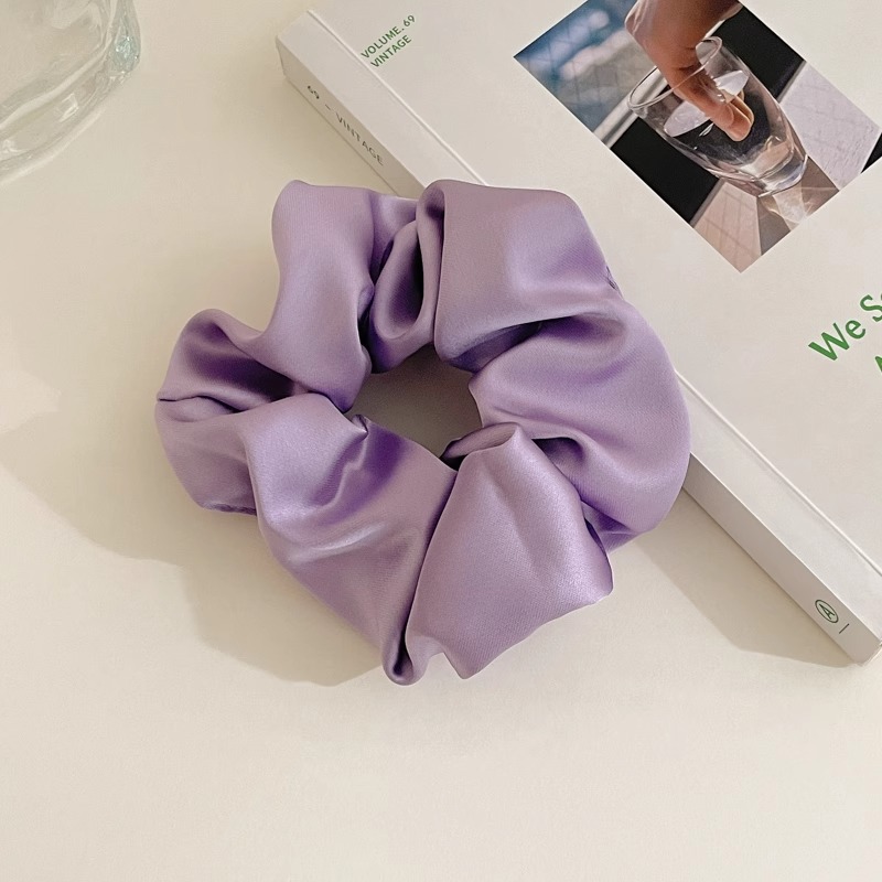 Retro estilo francés cerdo colon anillo de cabello adornamiento de cabello femenino de alta calidad cabello de flores temperamento atado bola correa de cabello super grande