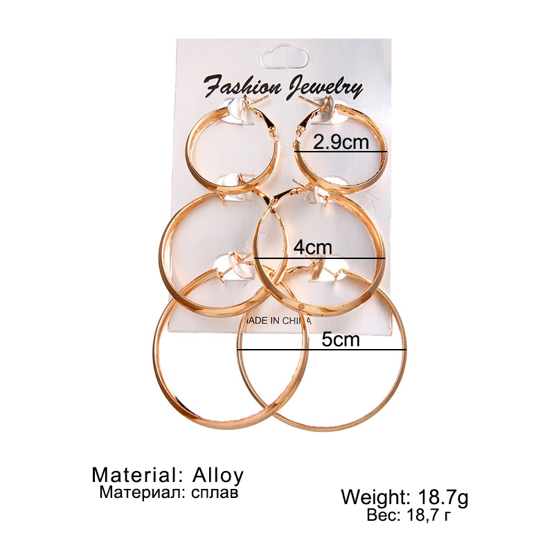 40g Weight Simple Style Classic Style Solid Color Alloy Women's Earrings