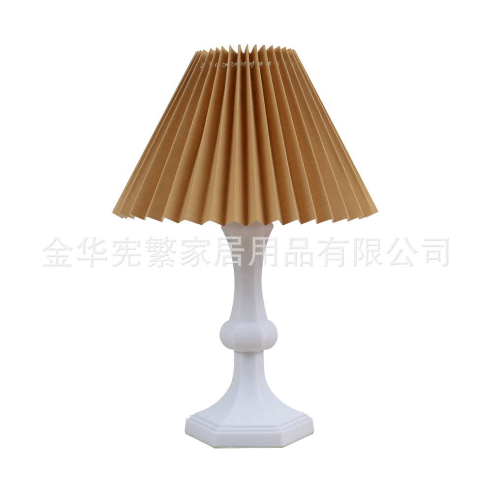 Celebridad de Internet transfronteriza cabecera nórdica ins chica creativa simple plisado acrílico moderno bar hogar dormitorio lámpara de mesa