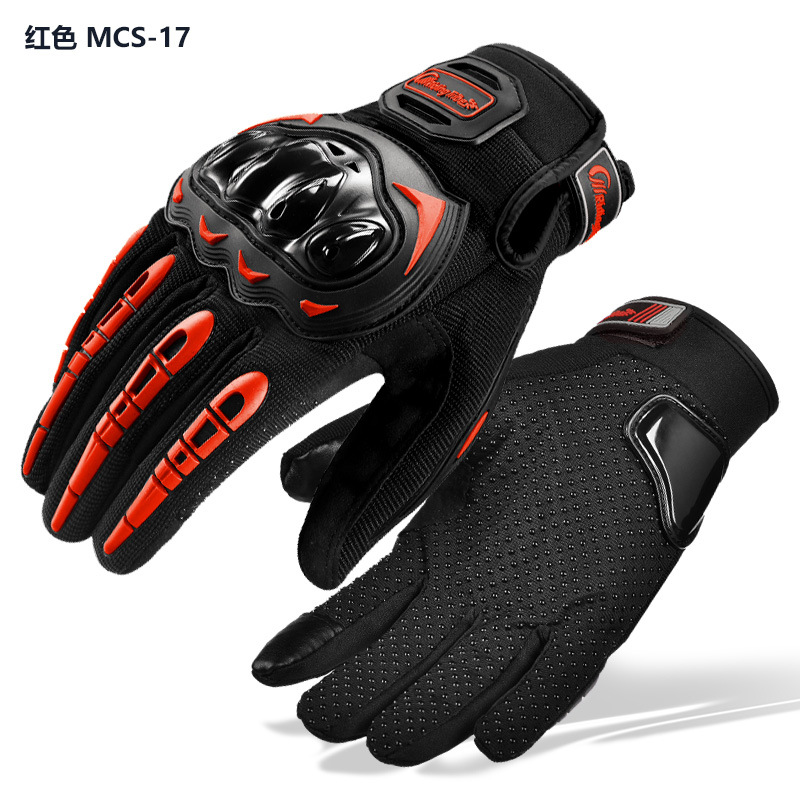 RidingTribe guantes de pantalla táctil resistente a la gota guantes de montar cuatro estaciones guantes de motocicleta